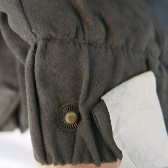 VINTAGE *NWT* KENPO Suede Jacket Size M Men Lined Zipper Hunter Green 90s Y2K - Picture 9 of 16